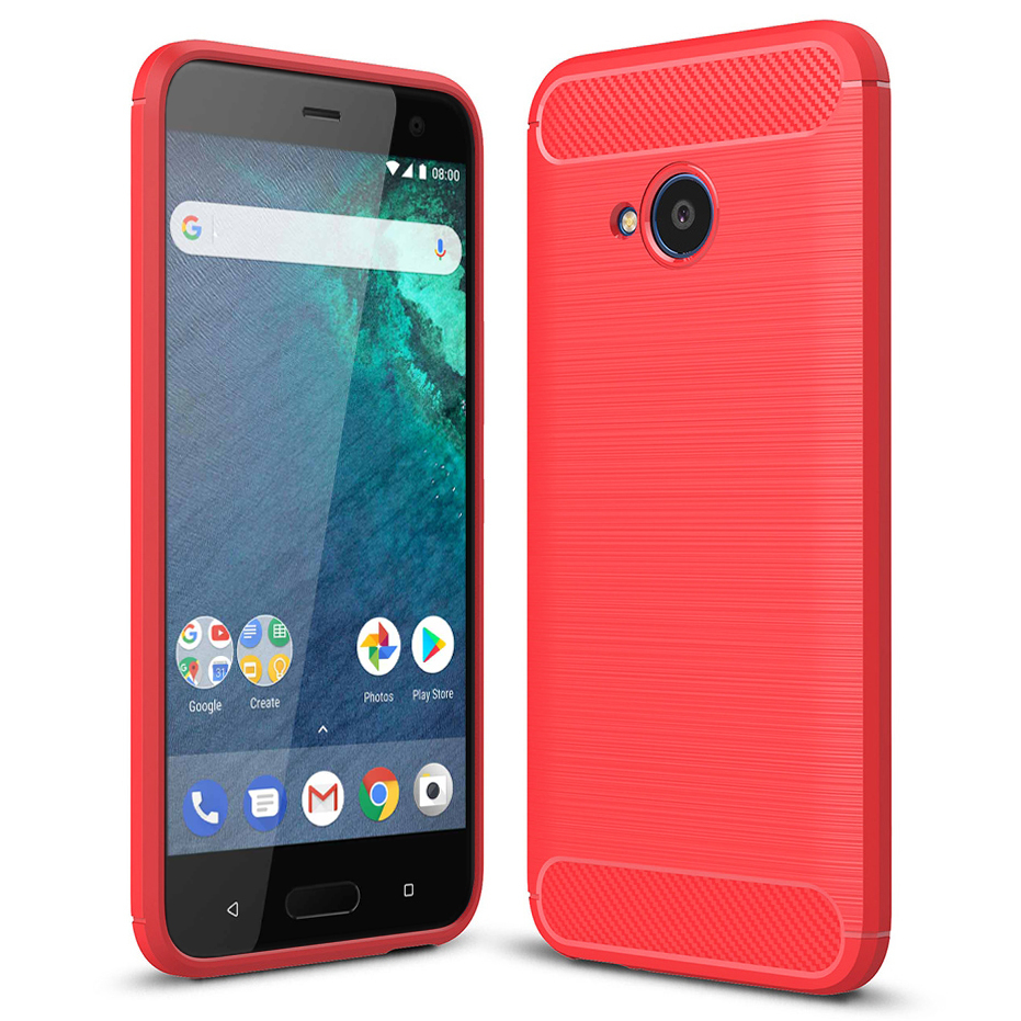 flexi slim carbon fibre case for htc u11 life red